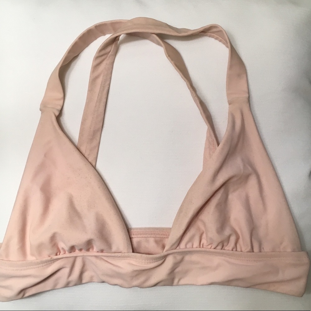 Light pink Triangle bikini top